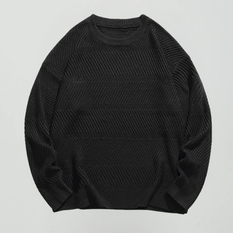 Yordan - Jersey de Punto Suelto con Cuello Redondo