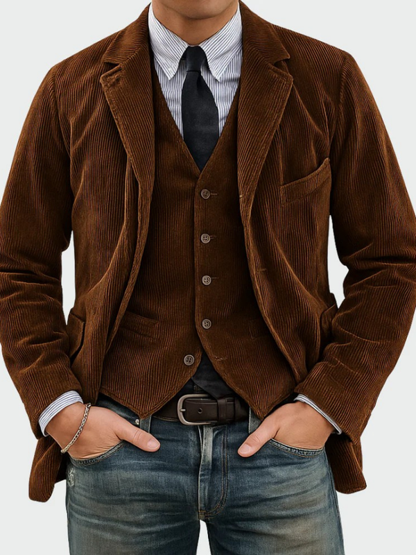 Gunnar - Blazer y Chaleco De Pana