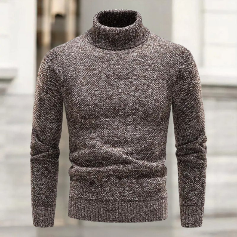 Laurin - Lujoso Jersey De Punto De Cuello Alto
