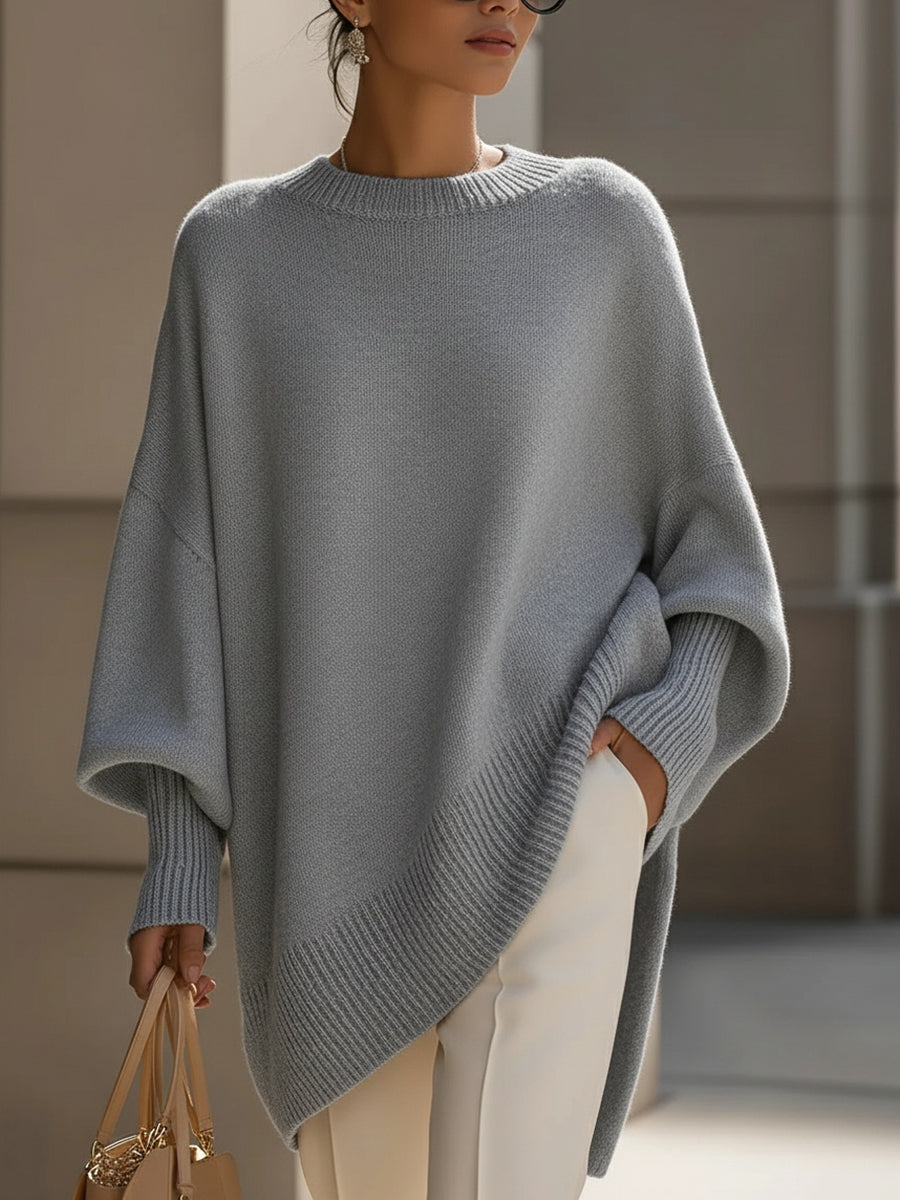 Phobe – Jersey De Punto Asimétrico Oversize