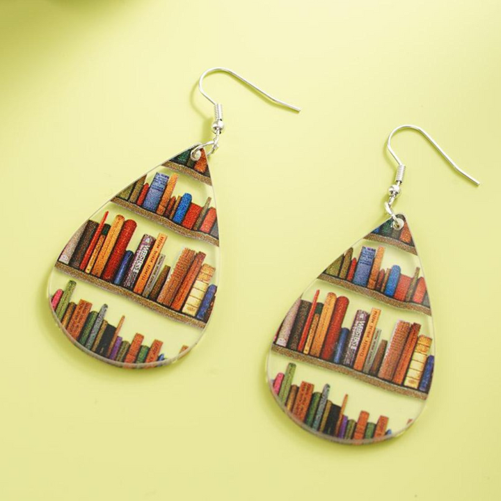 Kamia - Par de Pendientes para Amantes de Los Libros