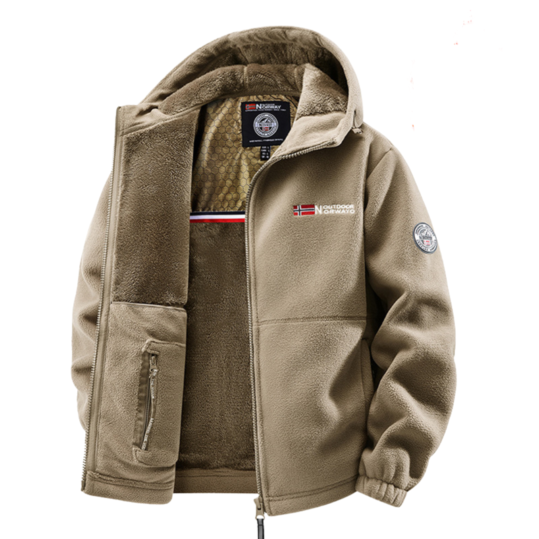 Hales - Chaqueta De Invierno De Lana Con Cremallera