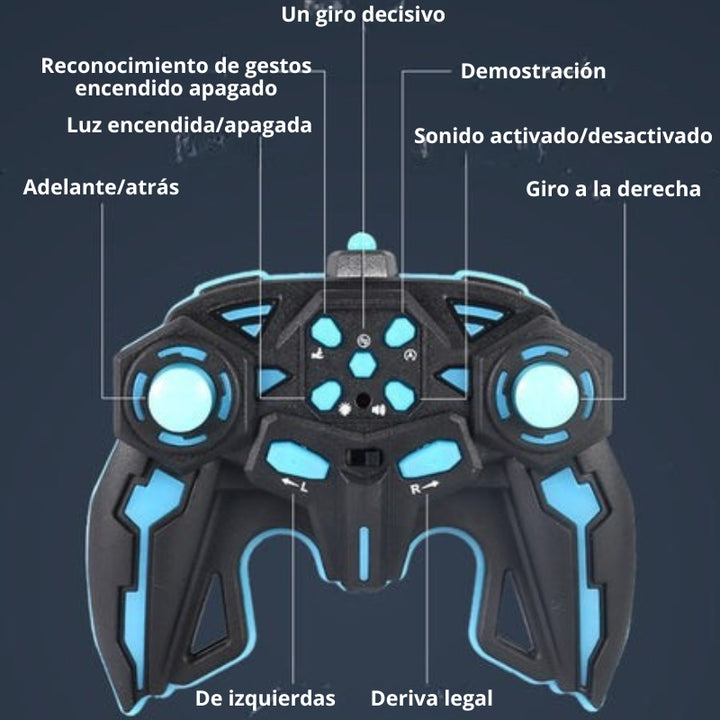 GyroRacer - Coche Teledirigido Acrobático Con Sensor Gestual