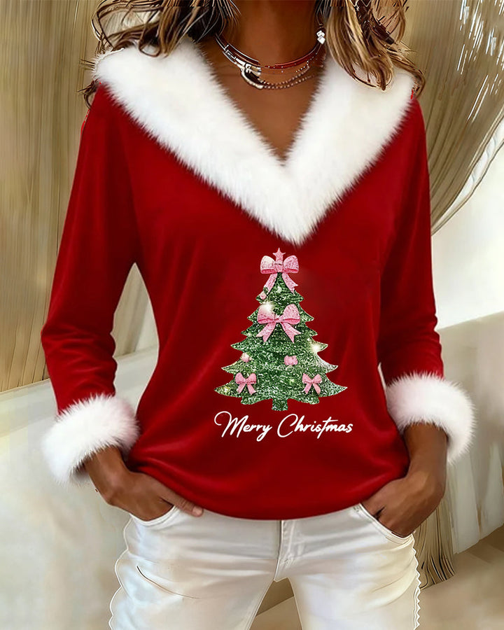Janika - Cálido Jersey Navideño con Cuello en V