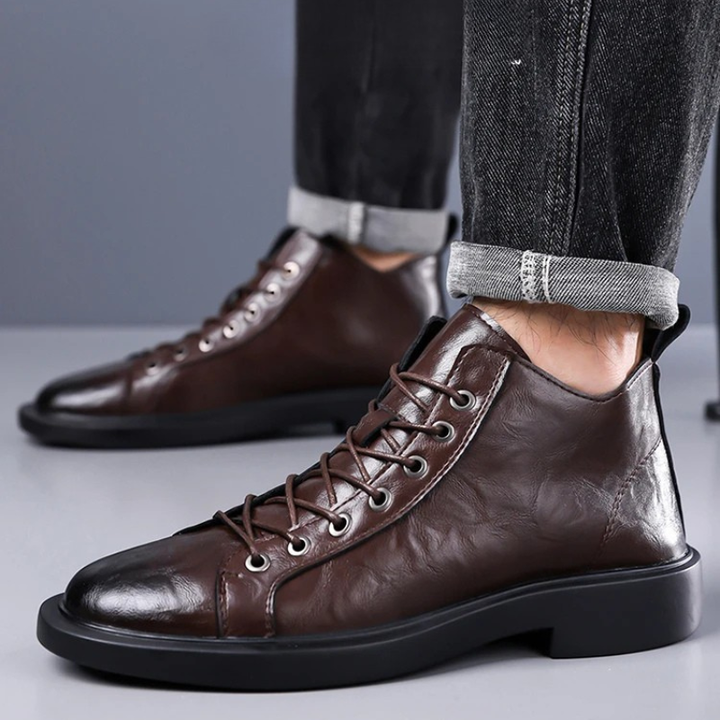 Ailton - Botas De Cuero Con Cordones