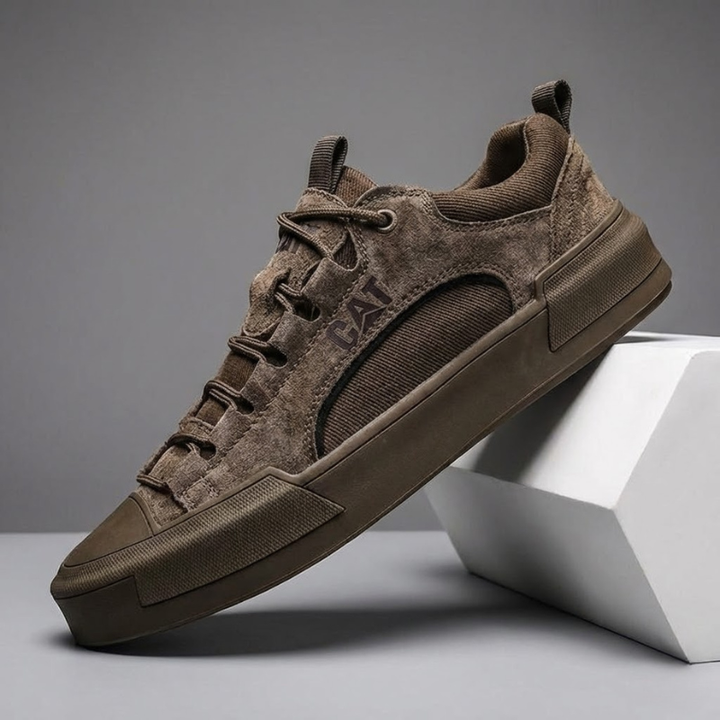 Atherton - Zapatillas Deportivas Informales de Ante Con Cordones