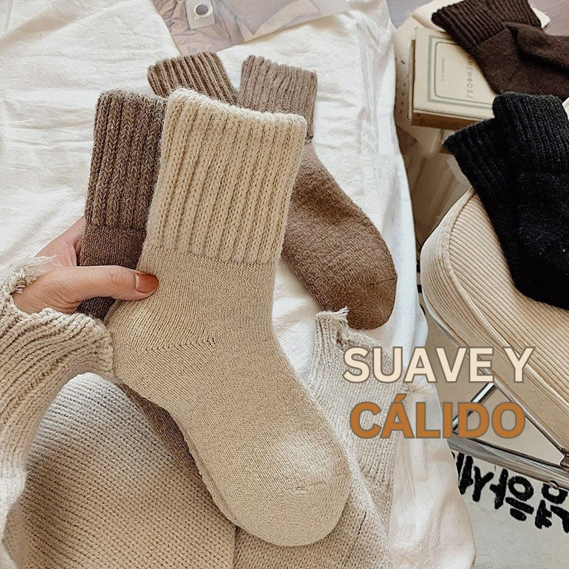 Woolora - Lujo Lana Cálida Calcetines