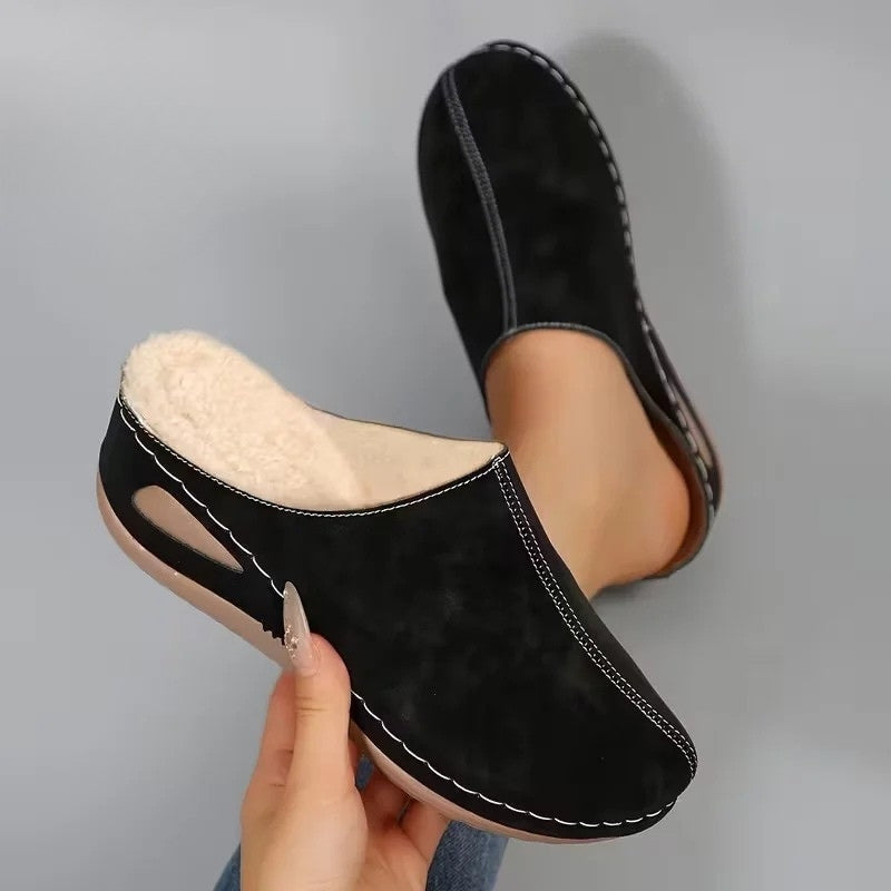 Lirona - Mocasines Cómodos Sin Cordones Con Forro Polar