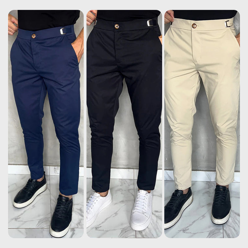 Matan - Pantalones Clásicos Elásticos De Corte Ajustado