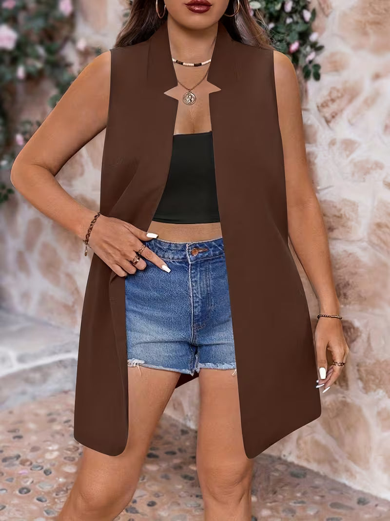 Alanaa - Chaleco Sin Mangas Elegante