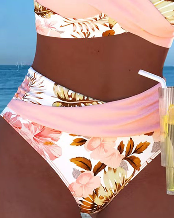 Killiane - Bikini Floral Con Contraste