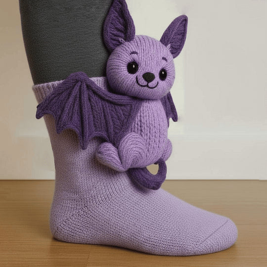 CozyCritters - Calcetines De Punto Con Animales