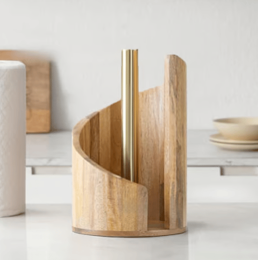 WoodRipple -  Portarrollos de Papel Higiénico de Madera