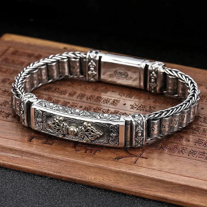 SilverTruth – Pulsera De Plata De Ley Con Seis Signos De La Verdad