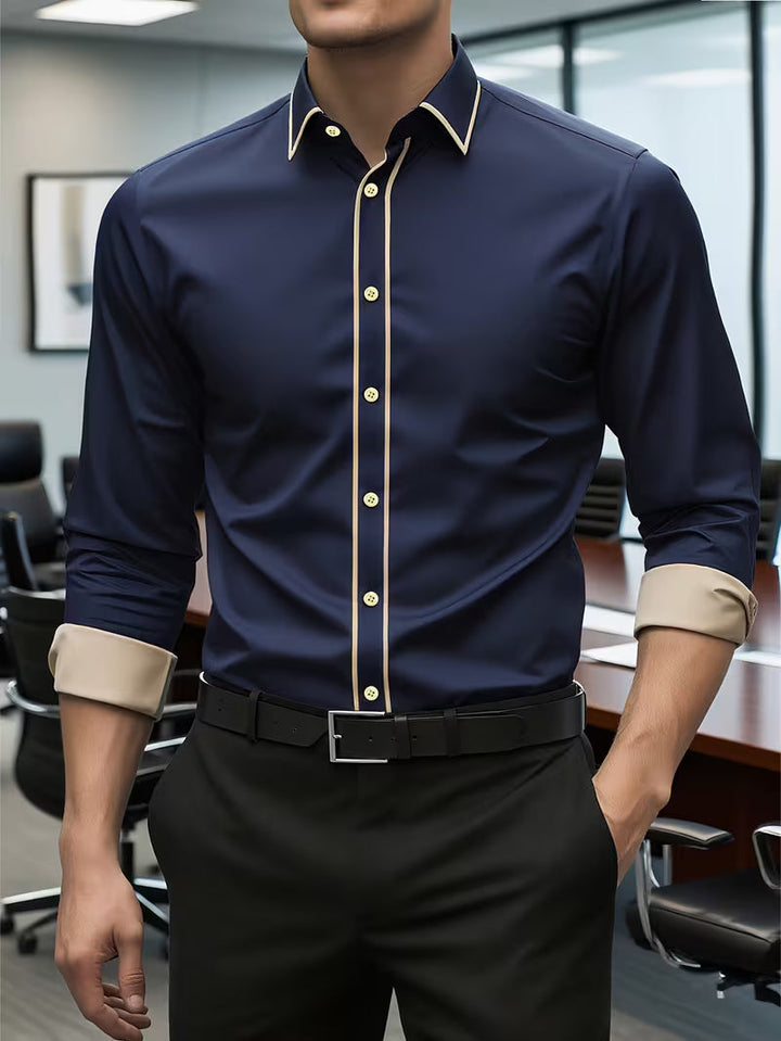 Daven - Camisa Informal De Corte Entallado