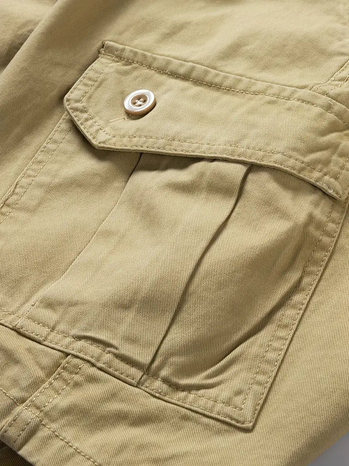 Mauro - Elegantes Pantalones Cortos Con Multibolsillos