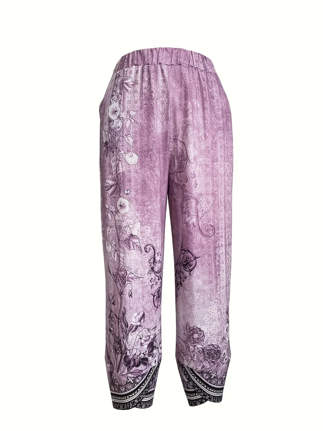 Kayden - Pantalón Capri Vintage De Flores