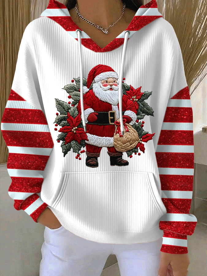 Kathryn - Sudadera Con Capucha y Estampado De Papá Noel