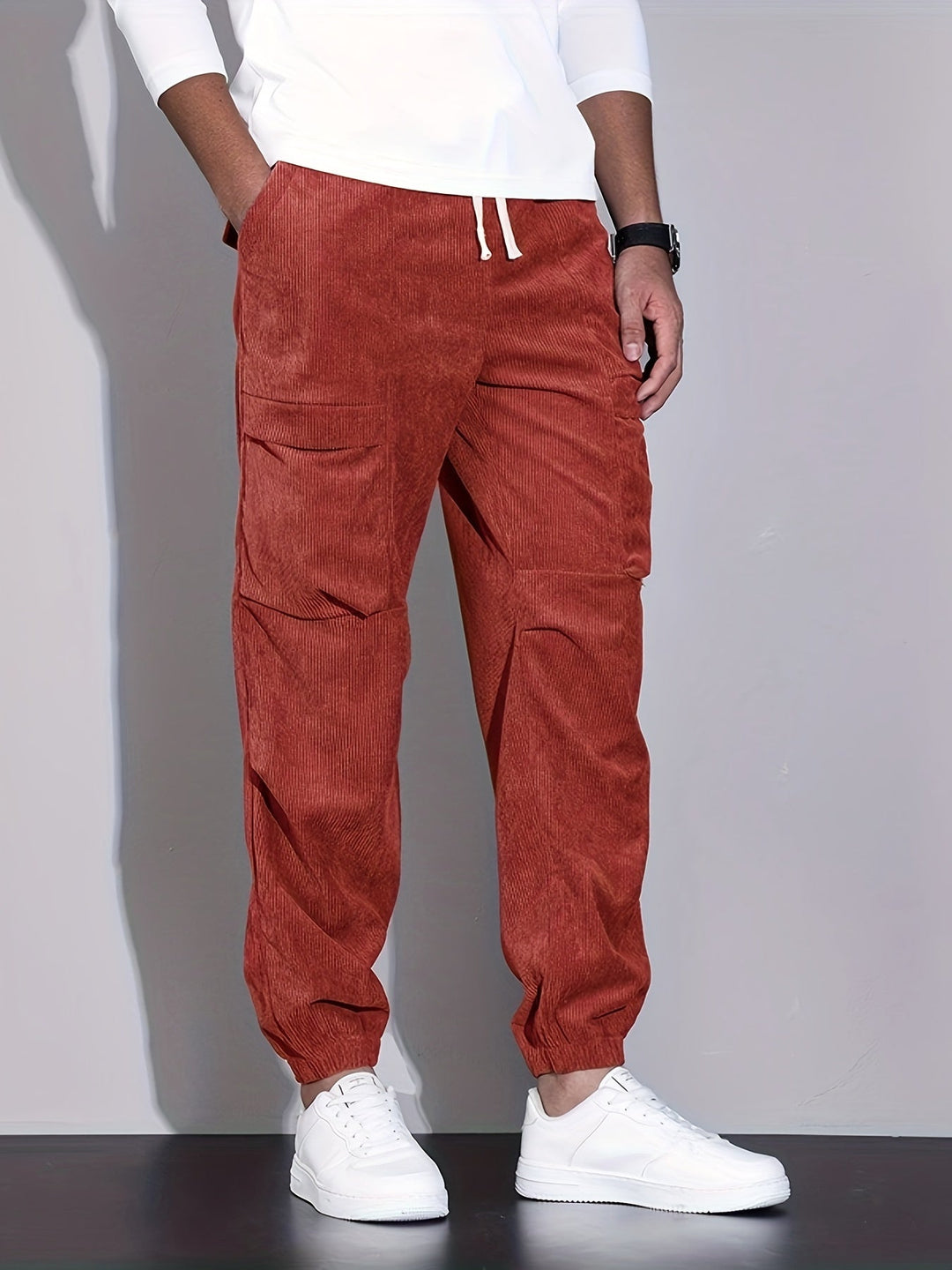 Blevin - Pantalones Carga Con Múltiples Bolsillos