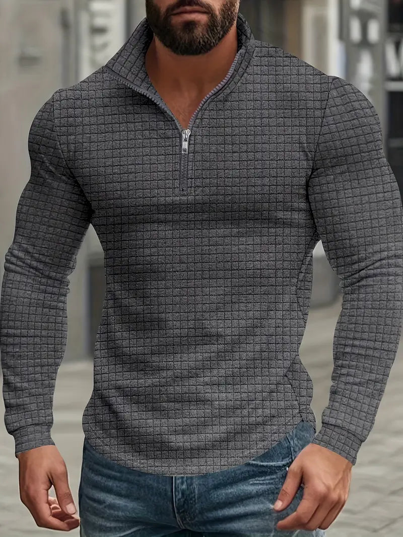 Jarryd - Sudadera De Manga Larga Con Media Cremallera