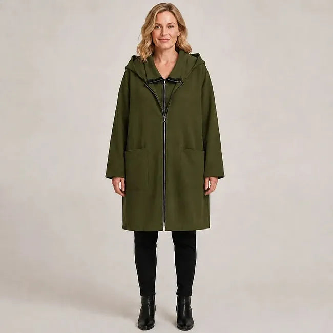Cerina - Chaqueta Con Capucha De Largo Medio