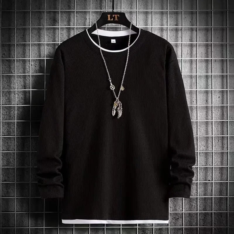 Loran - Sudadera Informal Holgada de Manga Larga