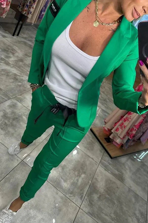 Jocelyne - Elegante Conjunto De Blázer Pantalones