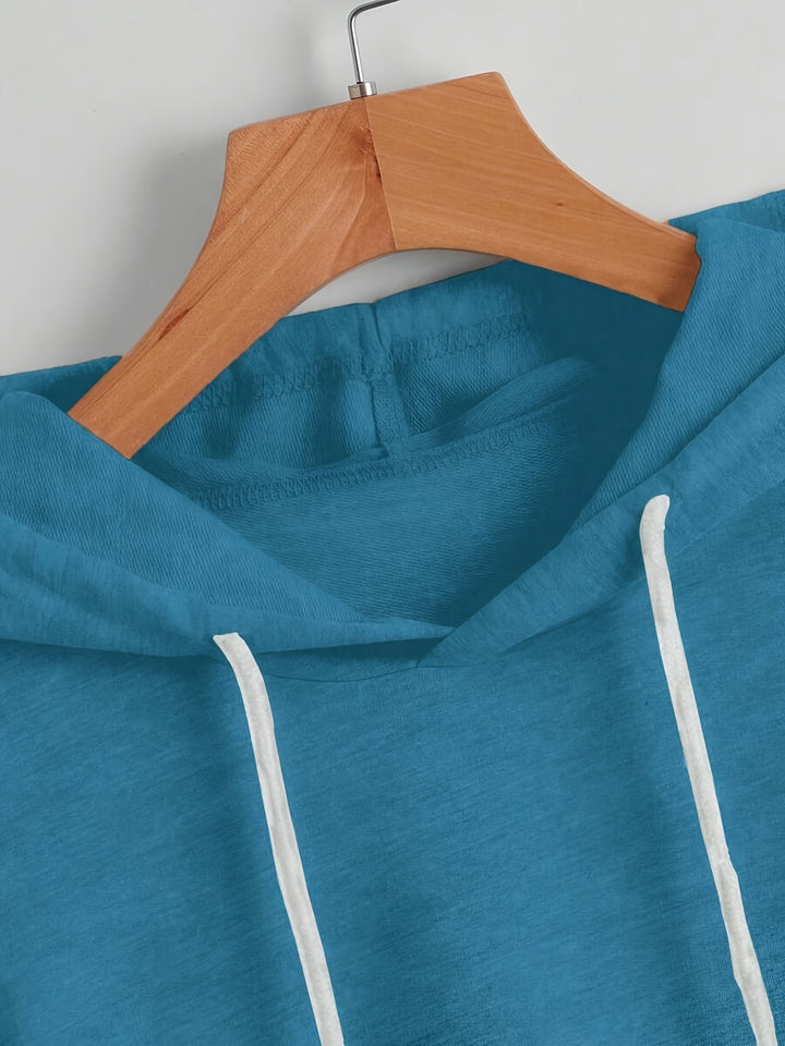 Matthias - Camiseta Informal Con Capucha y Bajo Asimétrico