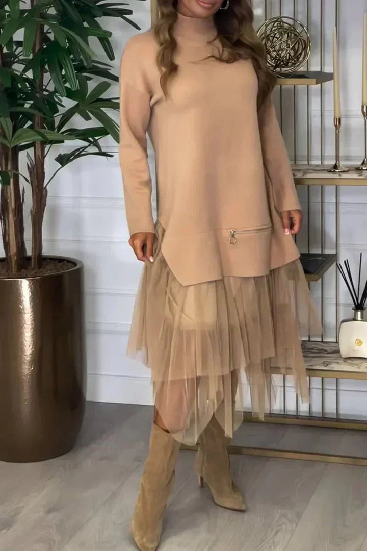 Sonja - Elegante Vestido de Malla Patchwork