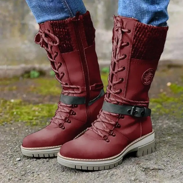 Carolina - Bota Twist Con Cremallera Lateral