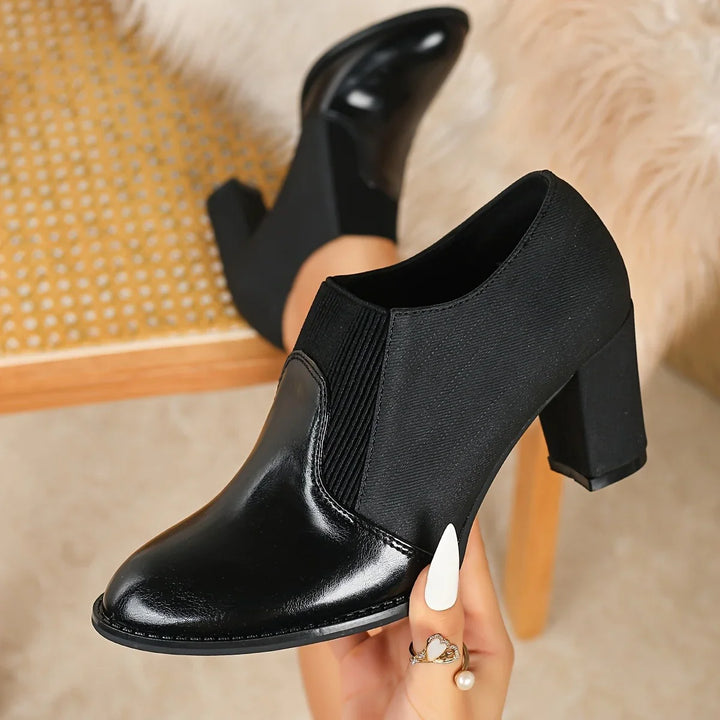 Ulenka - Vintage Gamuza Grueso Tacones