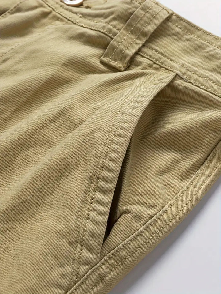 Mauro - Elegantes Pantalones Cortos Con Multibolsillos
