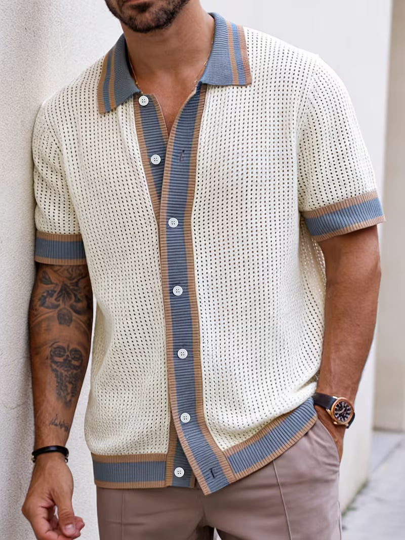 Walt - Camisa De Punto Con Cuello De Solapa