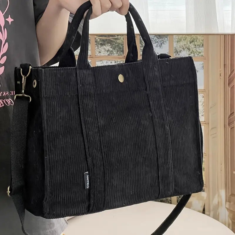 Marella - Bolso Tote De Pana De Inspiración Vintage