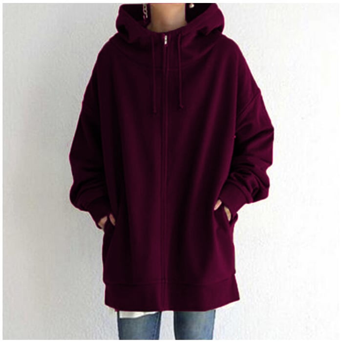 Sylvie - Acogedora Sudadera Con Capucha Sobredimensionado