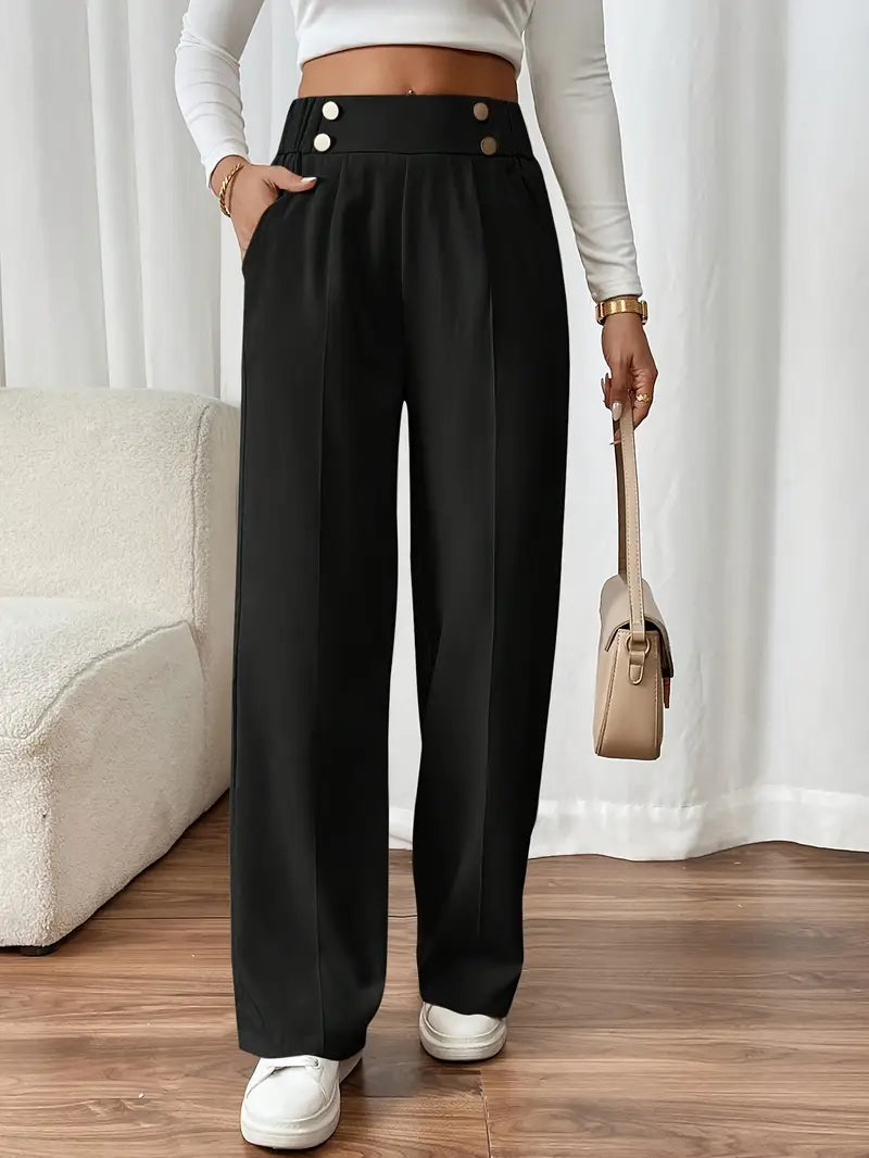 Orvella - Cómodos Pantalones Anchos Con Bolsillos