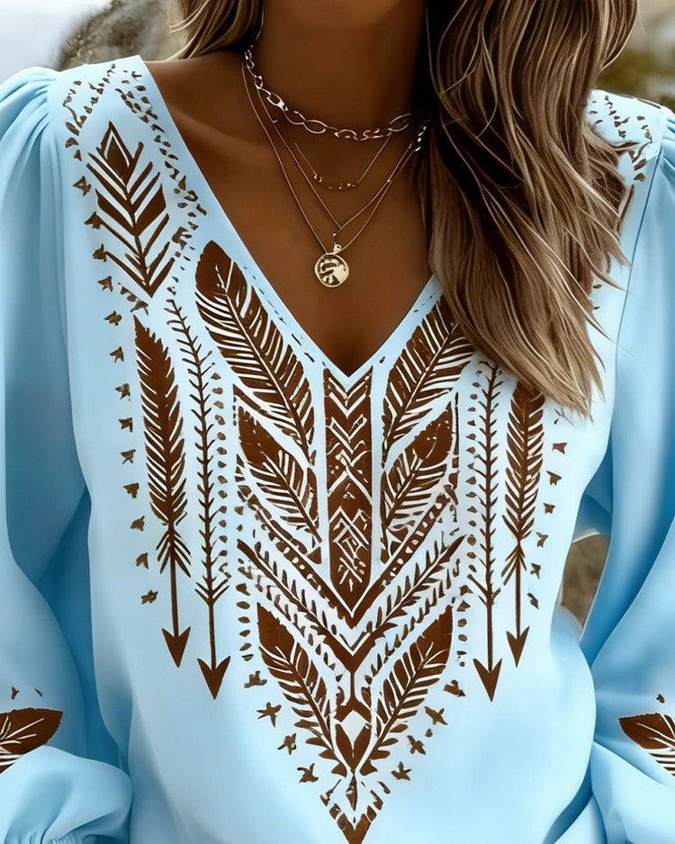 Grazina - Blusa Holgada Con Cuello en V