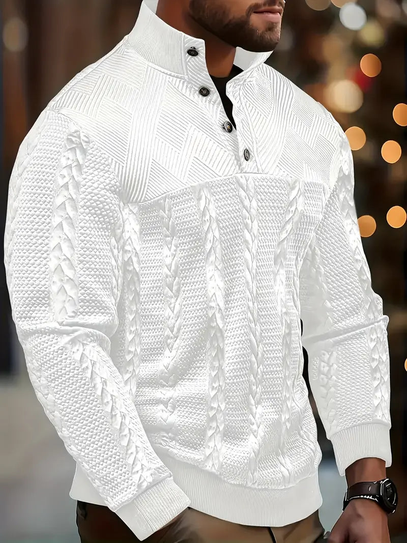 Dawson - Jersey Henley De Manga Larga Con Rayas