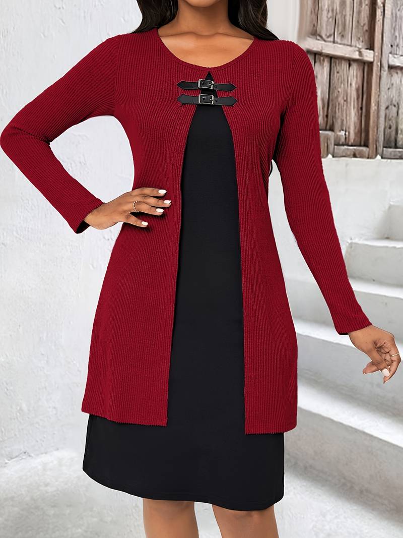 Shirahoshi - Traje De Dos Piezas Con Cuello Redondo Para Otoño e Invierno