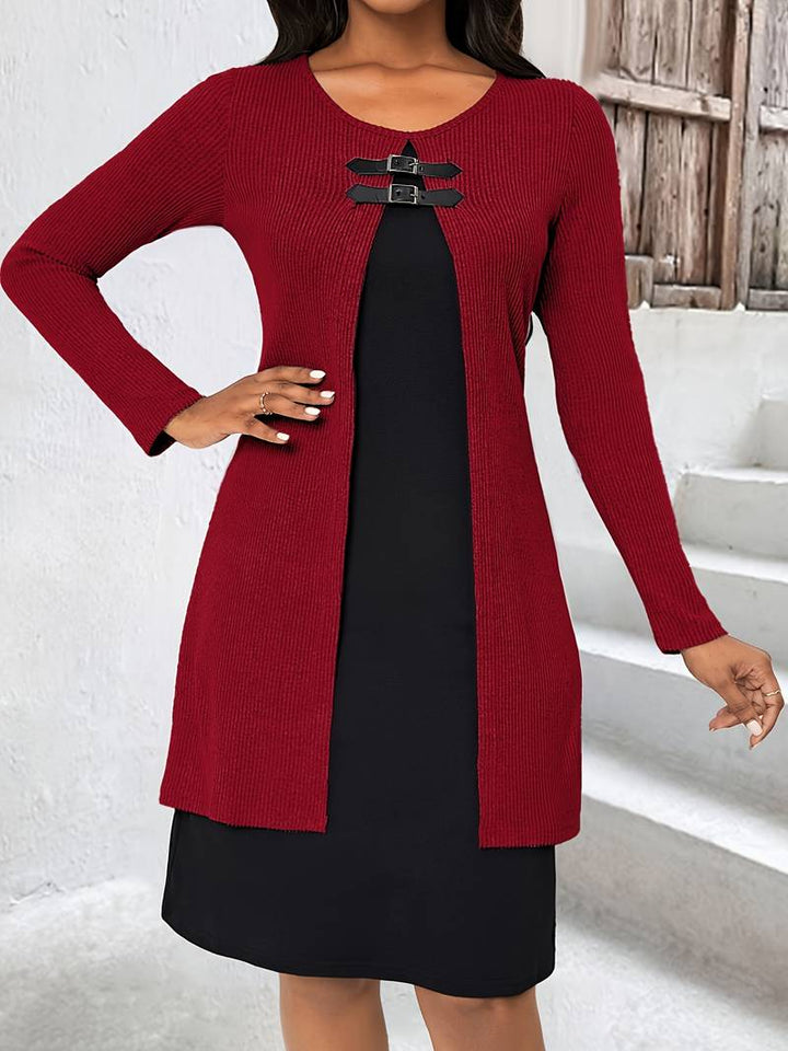 Shirahoshi - Traje De Dos Piezas Con Cuello Redondo Para Otoño e Invierno