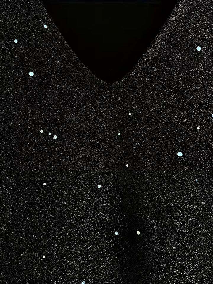 Eglantina - Vestido Midi Con Abundantes Bordados De Abalorios