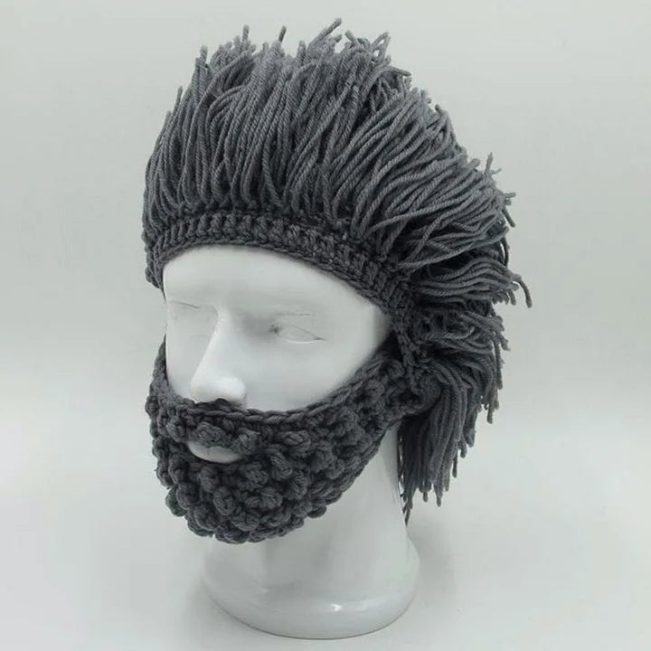 Grantley - Gorro Estilo Punk con Peluca de Cabello Liso Incorporada