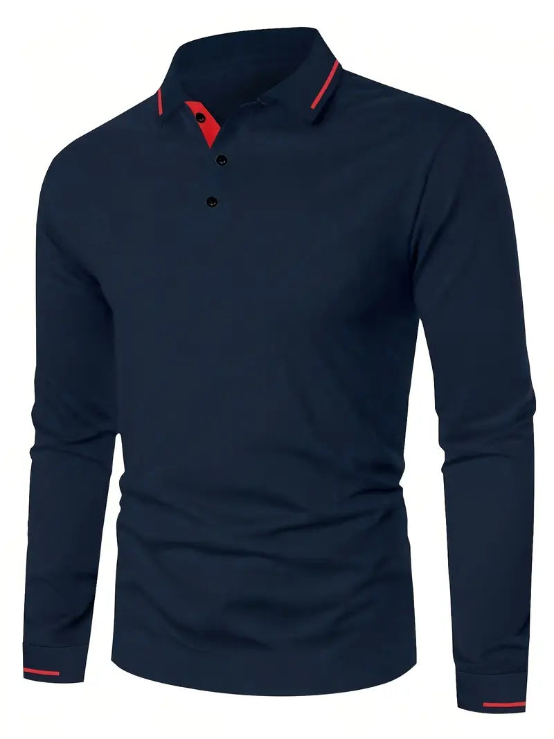 Karunaratne - Elegante Polo De Manga Larga