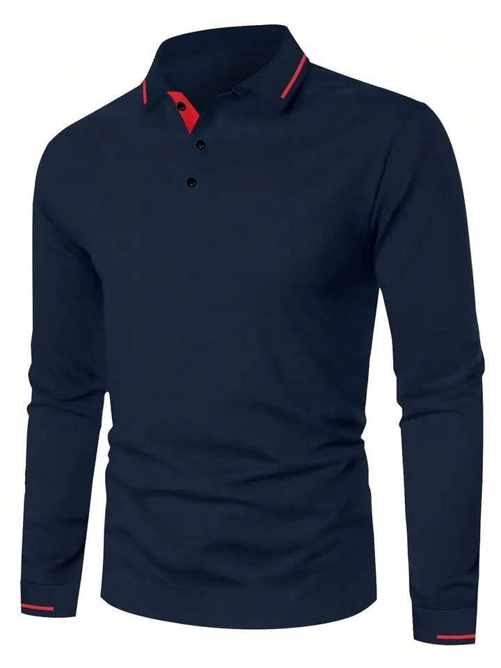 Karunaratne - Elegante Polo De Manga Larga