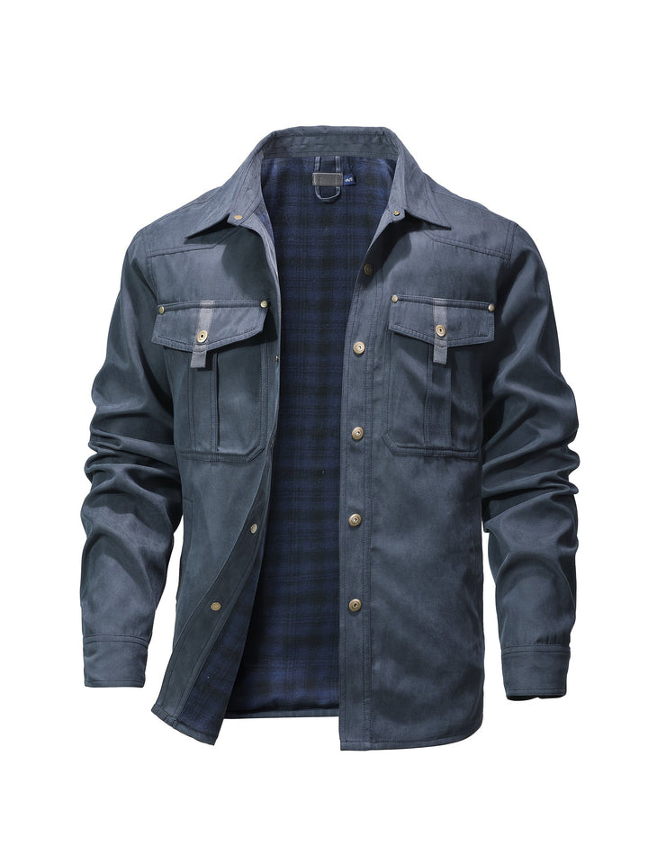 Evrypidis - Chaqueta Cargo Informal De Manga Larga