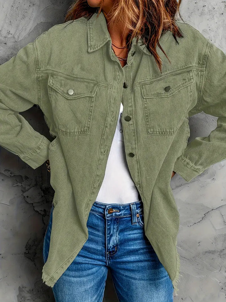 Malika - Chaqueta Vaquera De Manga Larga