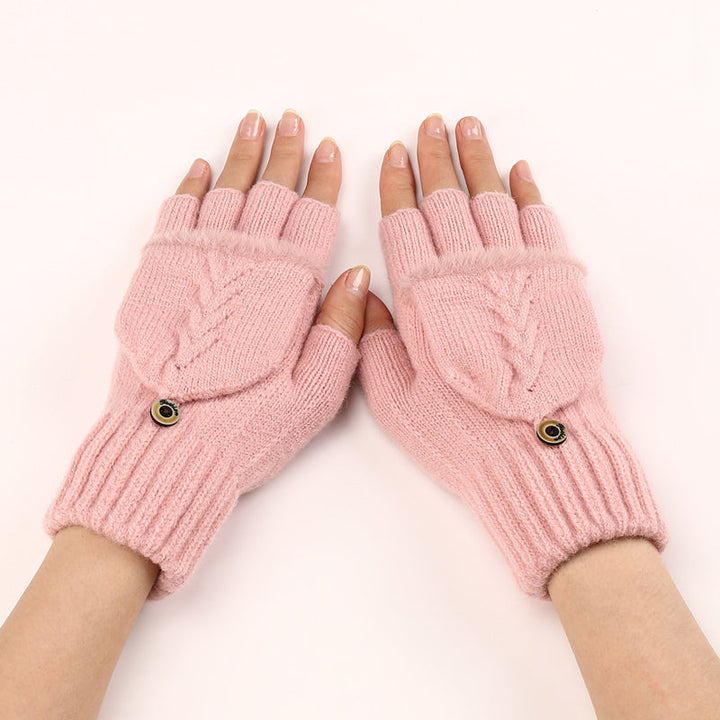 GloveGleam - Guantes Sin Dedos De Punto