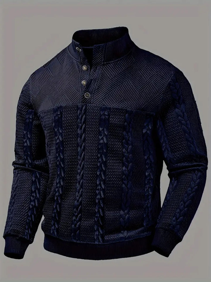 Dawson - Jersey Henley De Manga Larga Con Rayas