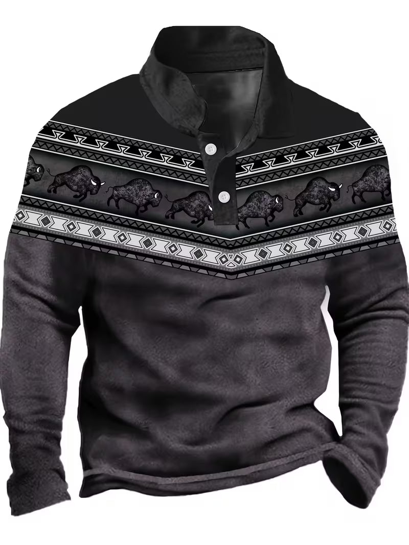 Tamas - Polo Informal Vintage Con Estampado 3D En Color