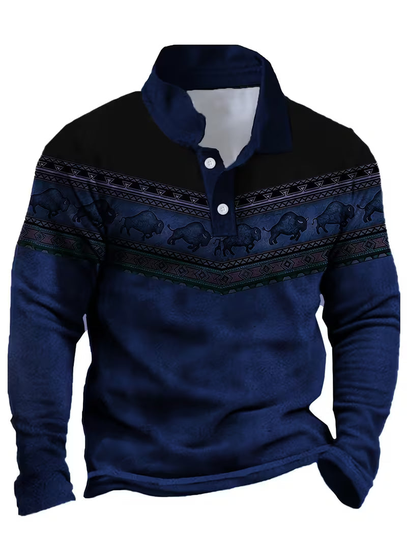 Tamas - Polo Informal Vintage Con Estampado 3D En Color
